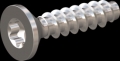 screw for plastic: Screw STS-plus KN6041 1.4x6 - T3 stainless-steel, A2 - 1.4567 Bright-pickled and passivated