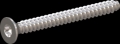 screw for plastic: Screw STS-plus KN6041 6x60 - T30 stainless-steel, A2 - 1.4567 Bright-pickled and passivated