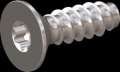 screw for plastic: Screw STS-plus KN6041 8x25 - T40 stainless-steel, A2 - 1.4567 Bright-pickled and passivated