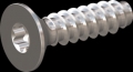 screw for plastic: Screw STS-plus KN6041 8x30 - T40 stainless-steel, A2 - 1.4567 Bright-pickled and passivated