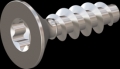 screw for plastic: Screw STS KN1041 4x14 - T20 stainless-steel, A2 - 1.4567 Bright-pickled and passivated