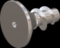 screw for plastic: Screw STS KN1041 6x12 - T30 stainless-steel, A2 - 1.4567 Bright-pickled and passivated
