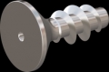 screw for plastic: Screw STS KN1041 6x16 - T30 stainless-steel, A2 - 1.4567 Bright-pickled and passivated